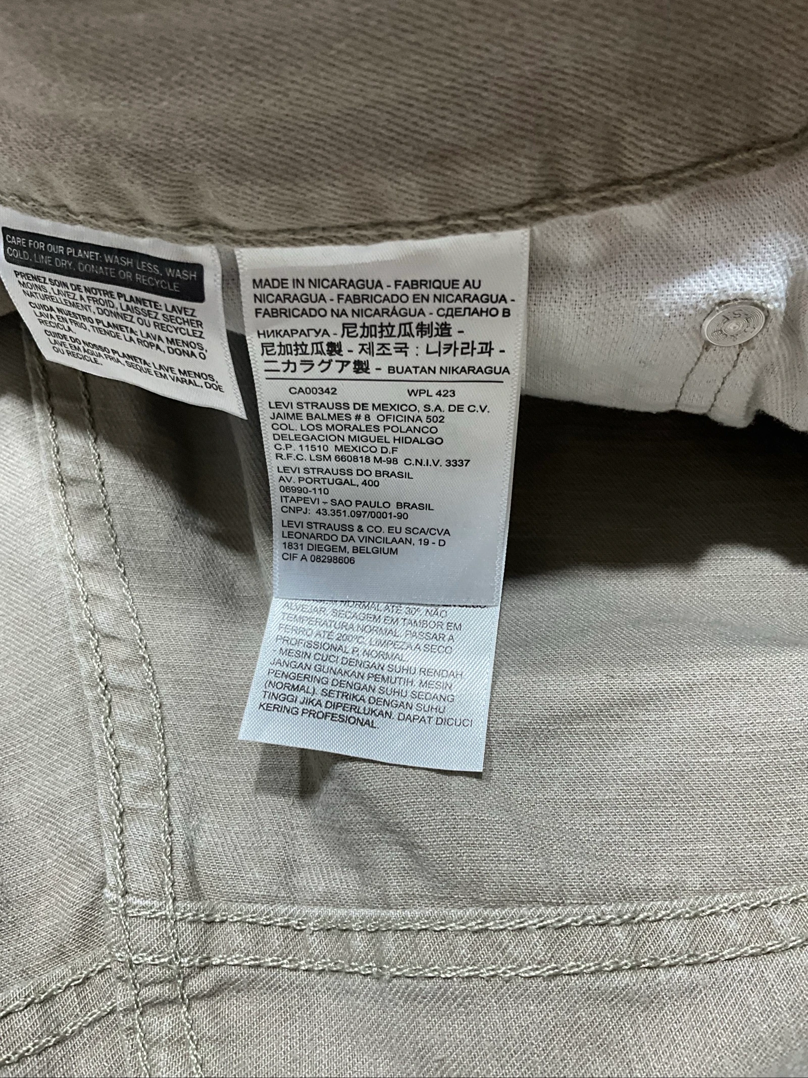 Jean Levi's 505 Straight W36 L36 Vintage 100% Algodón Cáqui lvh 114 – photo 12